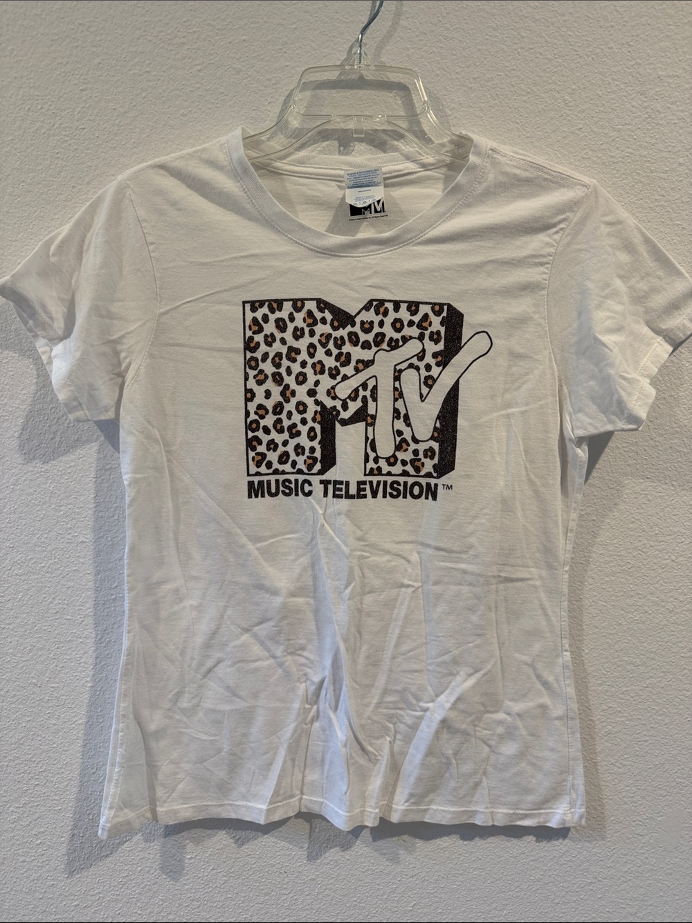 Vintage MTV White Baby Tee